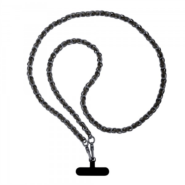 Ремешок для смартфона ArmorStandart Chain link Aged Ruthenium with Black Leather (ARM77035)