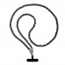 Ремешок для смартфона ArmorStandart Chain link Aged Ruthenium with Black Leather (ARM77035)