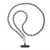 Ремешок для смартфона ArmorStandart Chain link Polished Silver with Black Leather (ARM77033)