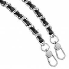 Ремешок для смартфона ArmorStandart Chain link Polished Silver with Black Leather (ARM77033)