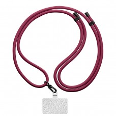 Ремешок для смартфона ArmorStandart Rope Black Burgundy with Clear holder (ARM91365)