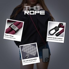 Ремешок для смартфона ArmorStandart Rope Black Burgundy with Clear holder (ARM91365)