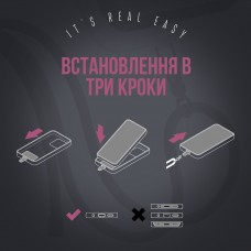Ремешок для смартфона ArmorStandart Rope Black Burgundy with Clear holder (ARM91365)