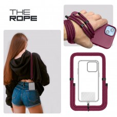 Ремешок для смартфона ArmorStandart Rope Black Burgundy with Clear holder (ARM91365)