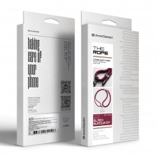 Ремешок для смартфона ArmorStandart Rope Black Burgundy with Clear holder (ARM91365)