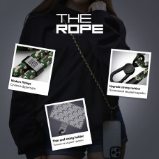 Ремешок для смартфона ArmorStandart Rope Black Military with Clear holder (ARM76092)