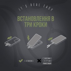 Ремешок для смартфона ArmorStandart Rope Black Military with Clear holder (ARM76092)
