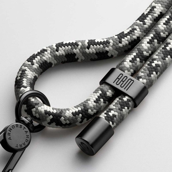 Ремешок для смартфона ArmorStandart Rope Black Monochrome with Clear holder (ARM76091)