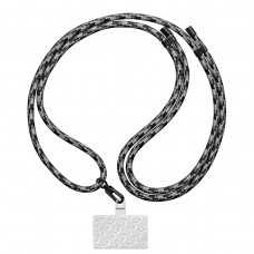 Ремешок для смартфона ArmorStandart Rope Black Monochrome with Clear holder (ARM76091)