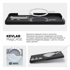 Чехол ArmorStandart BlackIcon Aramid Plain MagCase для Samsung S26 Ultra Black (ARM90166)