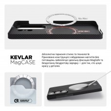 Чехол ArmorStandart BlackIcon Aramid Twill MagCase для Samsung S26 Ultra Black (ARM90147)