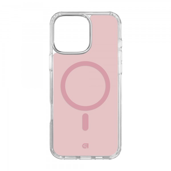 Чехол ArmorStandart Clear Hybrid MagCase для Apple iPhone 16 Pro Max Pink (ARM91735)