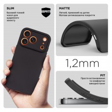 Чехол ArmorStandart Matte Slim Fit для Apple iPhone 18 Pro / 17 Pro Camera cover Black (ARM92374)
