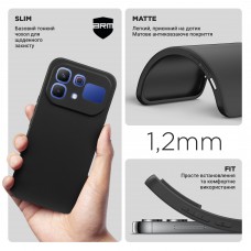Чехол ArmorStandart Matte Slim Fit для Infinix Note 60 Pro 5G Camera cover Black (ARM91859)