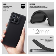Чехол ArmorStandart Matte Slim Fit для Motorola Edge 70 Fusion 5G Camera cover Black (ARM91027)