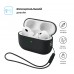 Чохол ArmorStandart Silicone Case with straps для Apple AirPods Pro 3 Black (ARM91276)