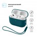 Чохол ArmorStandart Silicone Case with straps для Apple AirPods Pro 3 Dark Green (ARM91279)