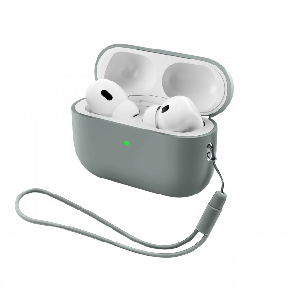 Чохол ArmorStandart Silicone Case with straps для Apple AirPods Pro 3 Grey (ARM91281)