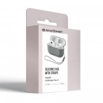 Чохол ArmorStandart Silicone Case with straps для Apple AirPods Pro 3 Grey (ARM91281)