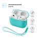 Чохол ArmorStandart Silicone Case with straps для Apple AirPods Pro 3 Mint (ARM91282)