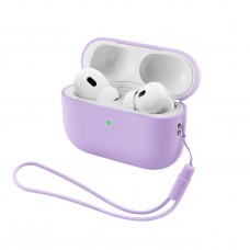 Чохол ArmorStandart Silicone Case with straps для Apple AirPods Pro 3 Pink Purple (ARM91284)