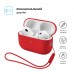 Чохол ArmorStandart Silicone Case with straps для Apple AirPods Pro 3 Red (ARM91285)