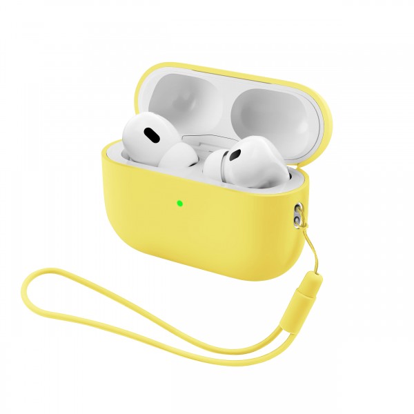 Чохол ArmorStandart Silicone Case with straps для Apple AirPods Pro 3 Yellow (ARM91288)