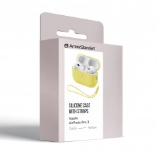Чохол ArmorStandart Silicone Case with straps для Apple AirPods Pro 3 Yellow (ARM91288)