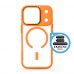 Чехол ArmorStandart Unit-C MagCase для Apple iPhone 17 Pro Orange + Black Button Set (ARM90588)