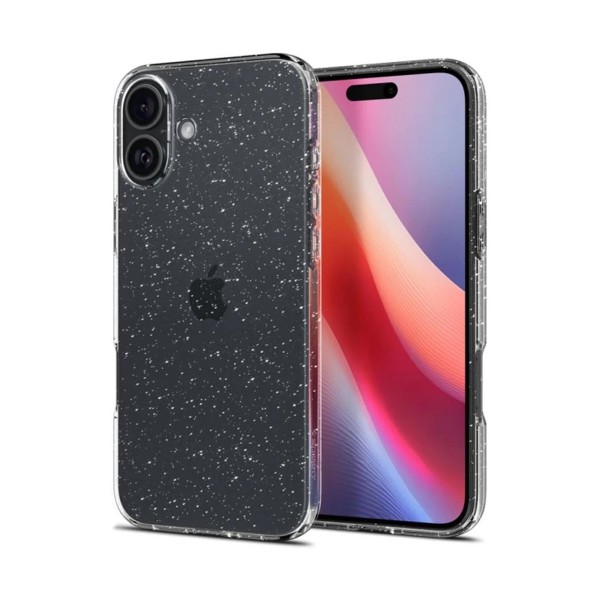 Чехол Spigen Liquid Crystal Glitter для iPhone 16 Crystal Quartz (ACS08192)
