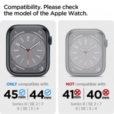Чохол-ремінець Spigen Metal Fit Pro для Apple Watch 44/45mm Graphite (ACS04585)