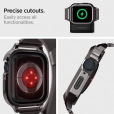 Чохол-ремінець Spigen Metal Fit Pro для Apple Watch 44/45mm Graphite (ACS04585)