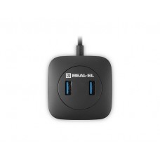 USB-хаб REAL-EL CQ-407 4 ports (EL123110011)