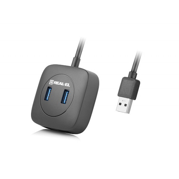 USB-хаб REAL-EL HQ-187 4 ports (EL123110010)