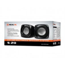Акустична система REAL-EL S-20 Black (EL121100007)