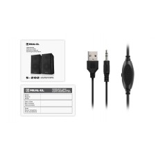 Акустична система REAL-EL S-202 Black (EL121200019)