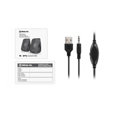 Акустична система REAL-EL S-25 Black (EL121100022)