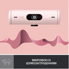 Веб-камера Logitech Brio 500 Rose (960-001421)