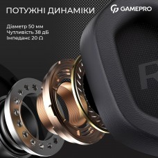 Гарнітура GamePro Genesis Hunter Black (HS1350B) Гарнітура GamePro Genesis Hunter Black (HS1350B)