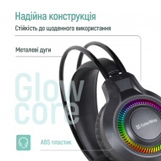 Гарнітура СolorWay GlowCore RGB Black (CW-HPG02BK) Гарнітура СolorWay GlowCore RGB Black (CW-HPG02BK)