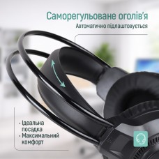 Гарнітура СolorWay GlowCore RGB Black (CW-HPG02BK) Гарнітура СolorWay GlowCore RGB Black (CW-HPG02BK)