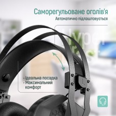 Гарнітура СolorWay Hyperblast RGB Black (CW-HPG05BK) Гарнітура СolorWay Hyperblast RGB Black (CW-HPG05BK)