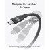 Кабель Anker Upcycled-Braided USB-C - USB-C (M/M), 240W, 1.8 м, Black (A82E2H12)