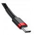 Кабель Baseus Cafule USB-C-USB-C, PD2.0 60W 1м Black/Red (CATKLF-G91)