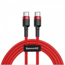 Кабель Baseus Cafule USB-C-USB-C, PD2.0, 60W 2м Red (CATKLF-H09) Кабель Baseus Cafule USB-C-USB-C, PD2.0, 60W 2м Red (CATKLF-H09)