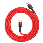 Кабель Baseus Cafule USB-C-USB-C, PD2.0, 60W 2м Red (CATKLF-H09) Кабель Baseus Cafule USB-C-USB-C, PD2.0, 60W 2м Red (CATKLF-H09)