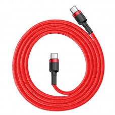 Кабель Baseus Cafule USB-C-USB-C, PD2.0, 60W 2м Red (CATKLF-H09) Кабель Baseus Cafule USB-C-USB-C, PD2.0, 60W 2м Red (CATKLF-H09)