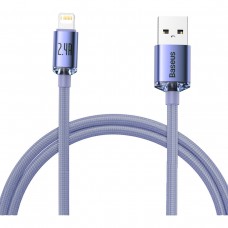 Кабель Baseus Crystal Shine USB - Lightning (M/M), 2.4A, 2 м Purple (CAJY000105) Кабель Baseus Crystal Shine USB - Lightning (M/M), 2.4A, 2 м Purple (CAJY000105)