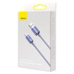 Кабель Baseus Crystal Shine USB - Lightning (M/M), 2.4A, 2 м Purple (CAJY000105) Кабель Baseus Crystal Shine USB - Lightning (M/M), 2.4A, 2 м Purple (CAJY000105)
