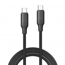 Кабель ColorWay USB Type-C - USB Type-C (M/M), TPE embossed, 3А, 1 м, Black (CW-CBPDCC101-BK) Кабель ColorWay USB Type-C - USB Type-C (M/M), TPE embossed, 3А, 1 м, Black (CW-CBPDCC101-BK)